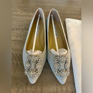 Brand New - Manolo Blahnik Hangsi Flat - Size 39
